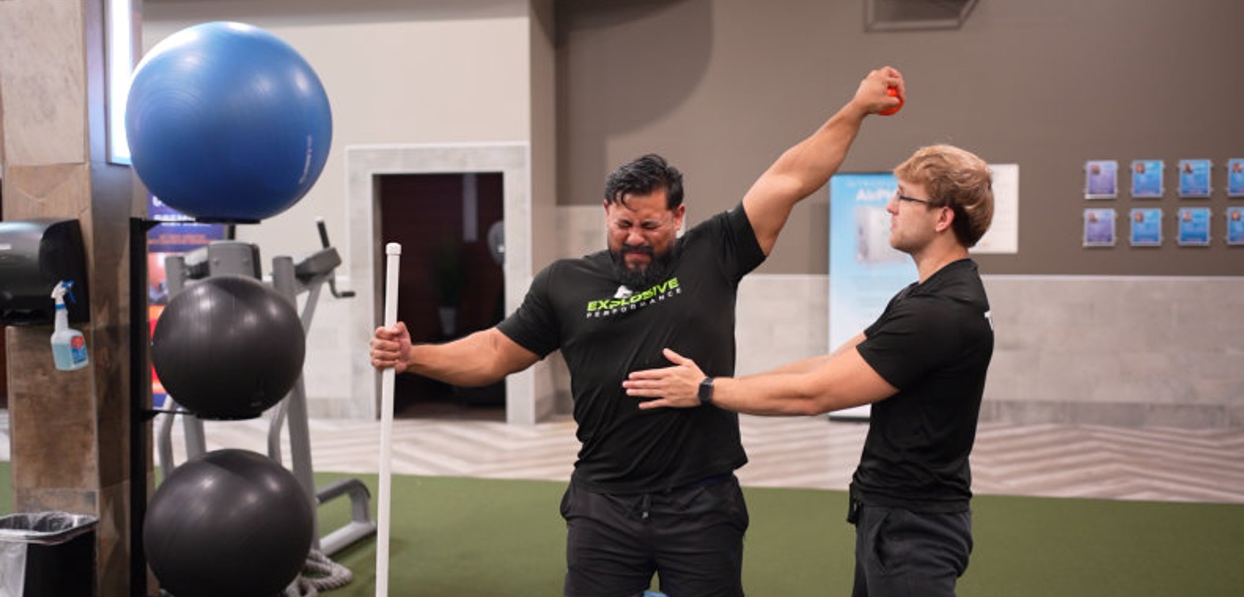 Personal trainer working with a specific type of client