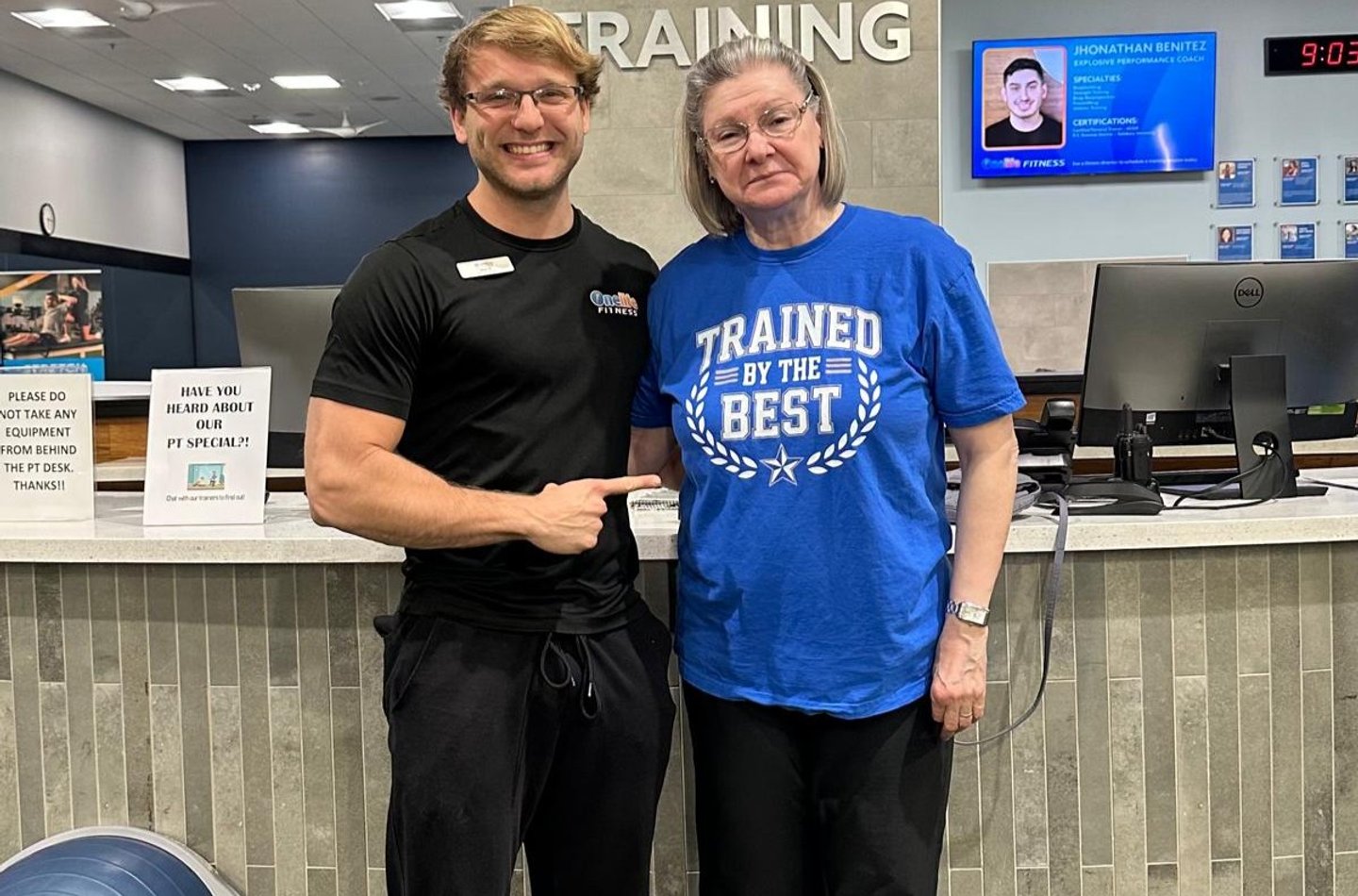 Debbie Saul training at B4 Fitness