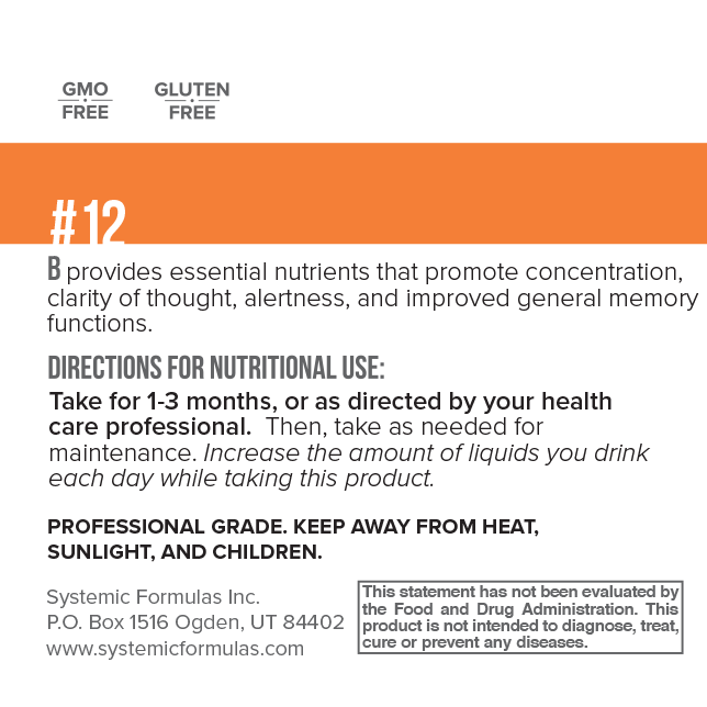 Systemic Formulas B - Brain