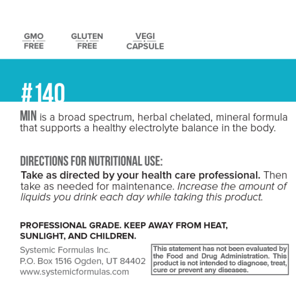 Systemic Formulas MIN #140 Multi Mineral Plus