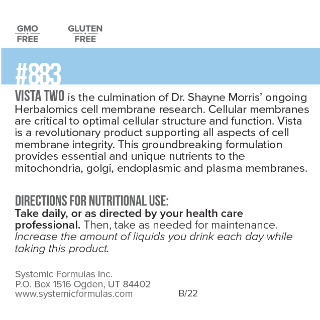 Systemic Formulas Vista Two #883