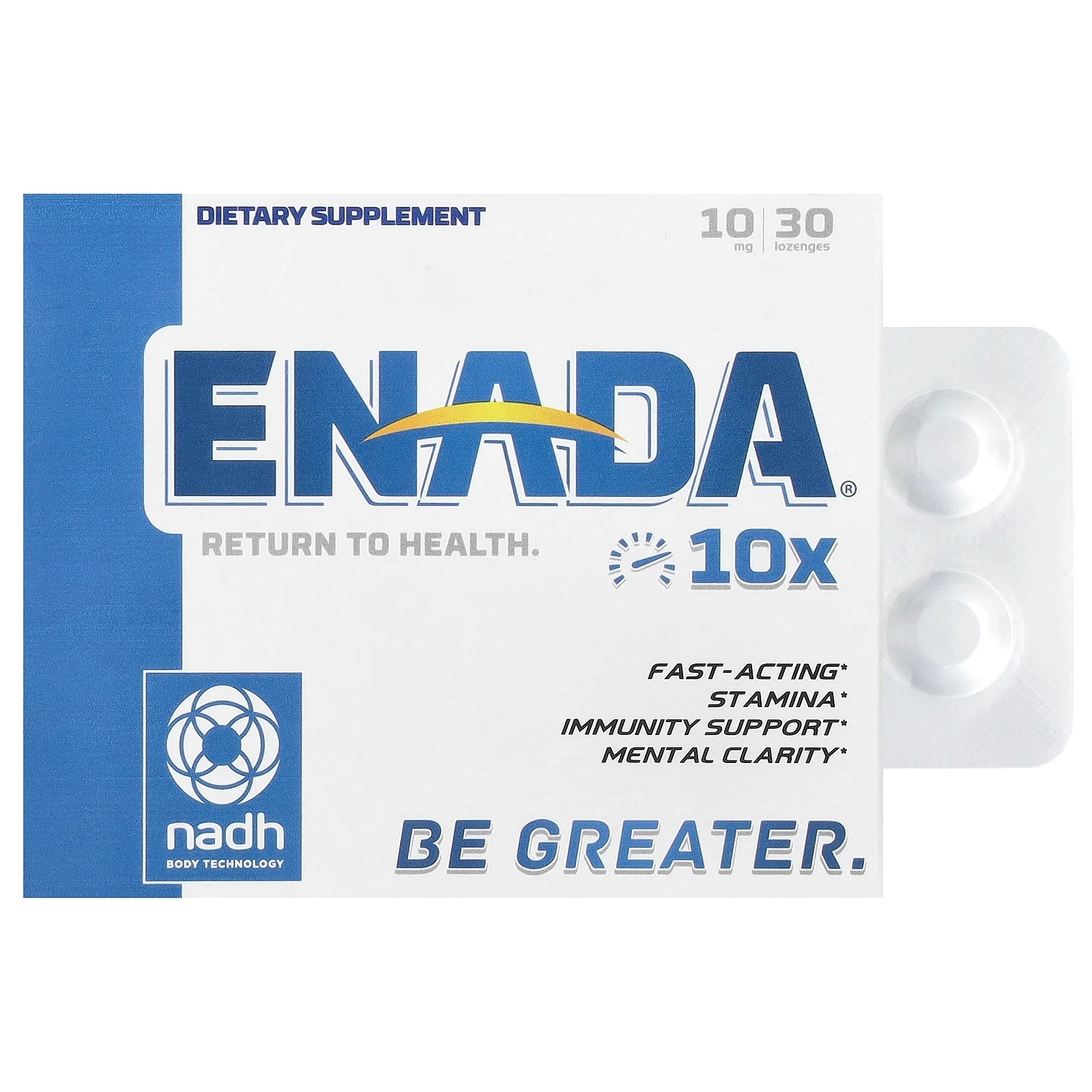 10mg Enada Performance - 30 Tablet Box (Blue)