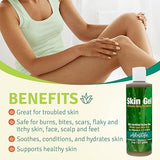 Aloe Life – Skin Gel & Herbs Ultimate Skin Treatment, 99% Certified Organic Whole Leaf Aloe Vera, Vitamins C, A, & E, Head-to-Toe Skin Care Support for the Whole Family, Fragrance-Free