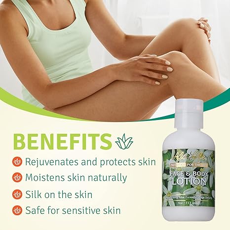 Aloe Life - Face & Body Lotion, Concentrated Formula, Hydrates Dry Skin, Contains Antioxidants, Minerals, & Herbal Extracts, Pleasant Grapefruit Scent, Safe For All Skin Types, Gluten-Free