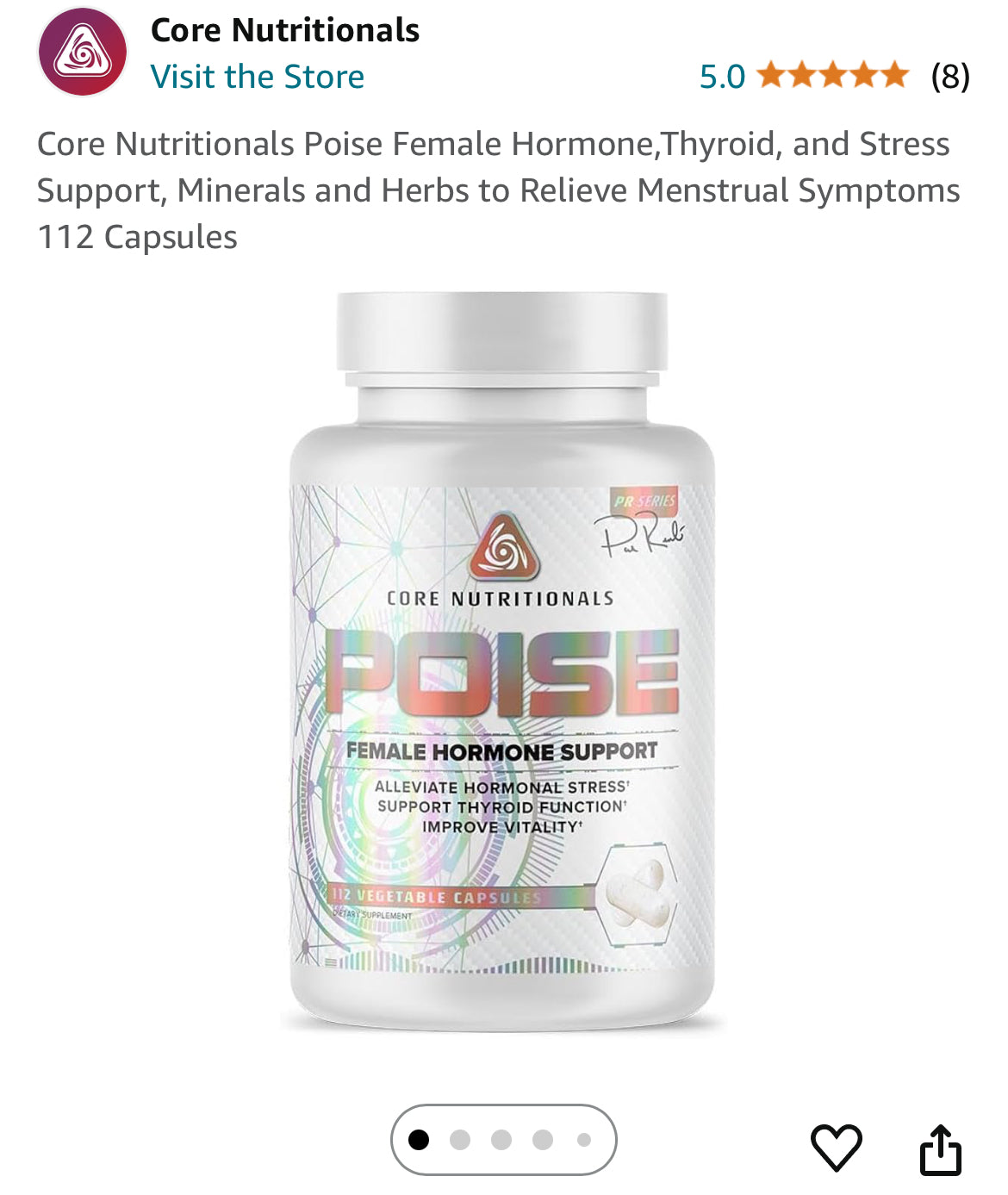 Core Nutritionals Poise - Steel Suppliers