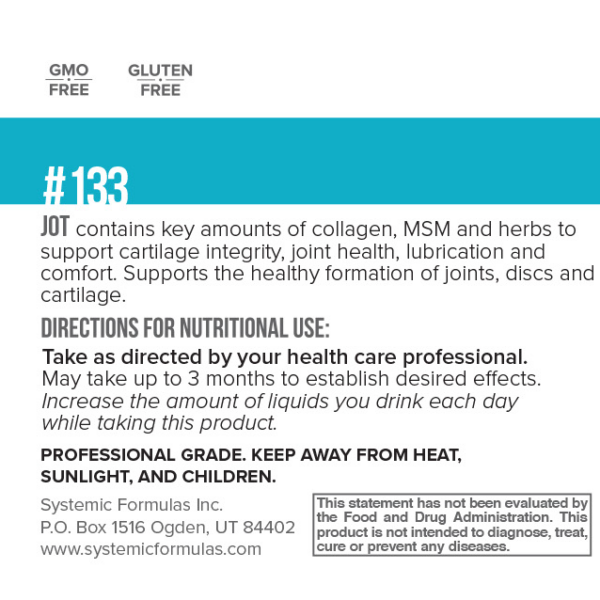 Systemic Formulas JOT – Joint/Disc/Cartilage
