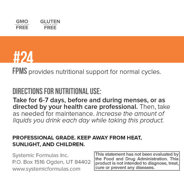 Systemic Formulas Bio Function Fpms Female Health