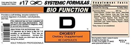 Systemic Formulas D - Digest