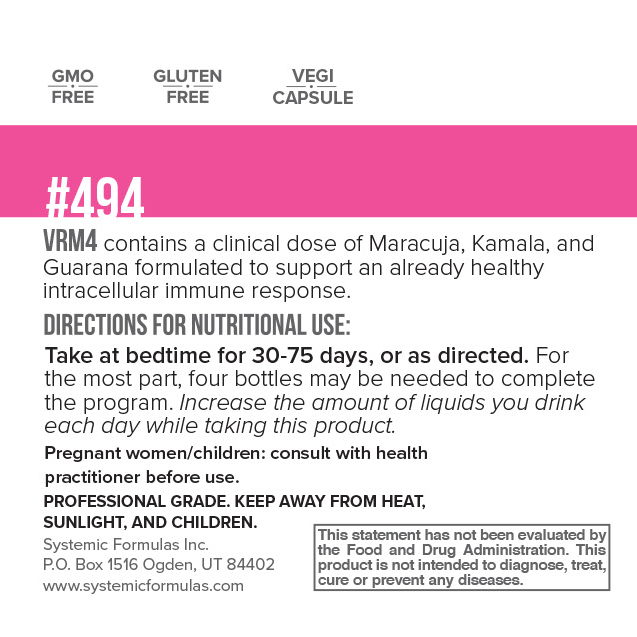 VRM4 - CELL 30 Capsules by Systemic Formulas
