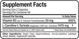 ALLMAX Essentials L-CARNITINE Tartrate - 120 Capsules