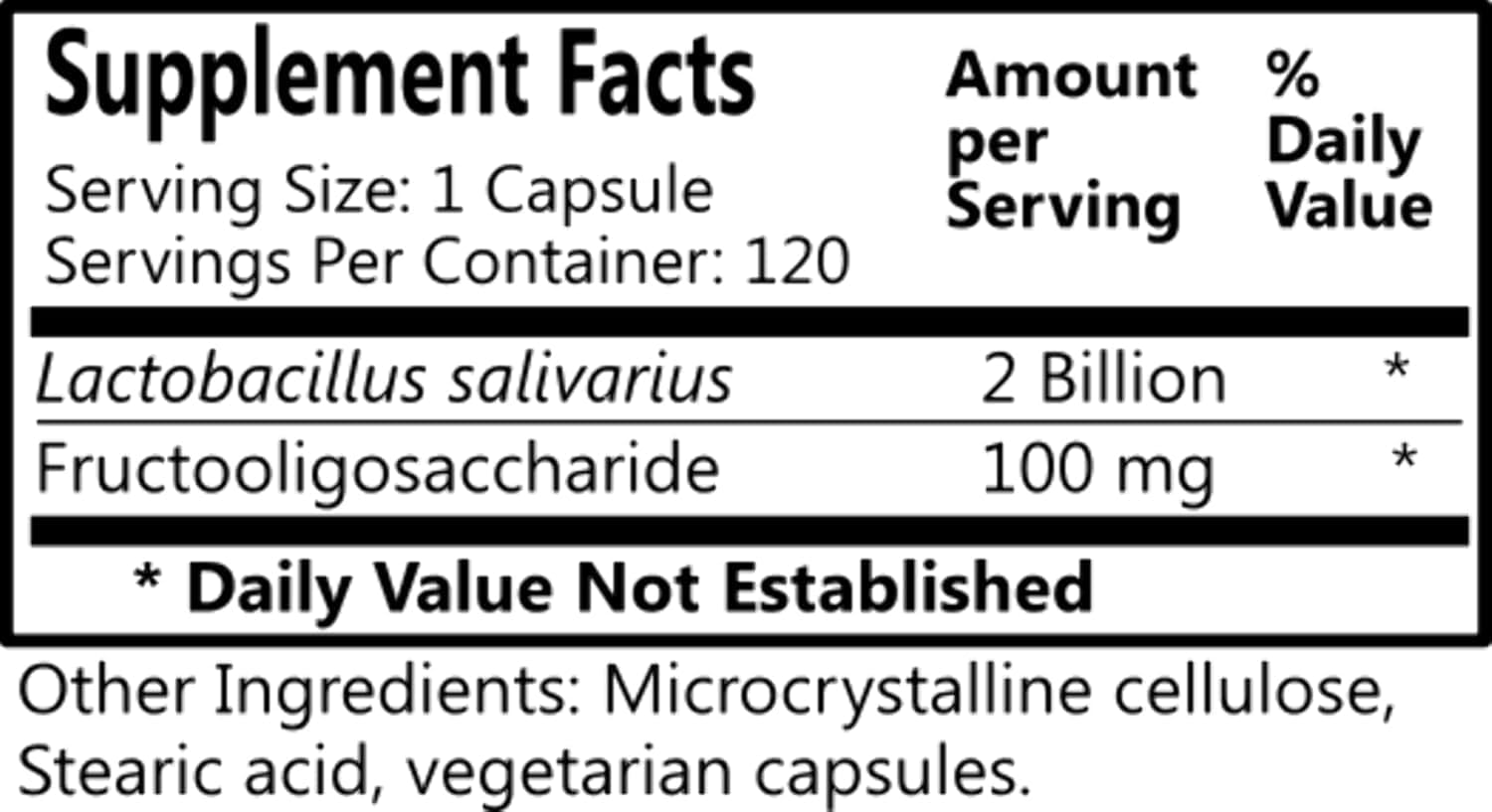 Daily Manufacturing L-Salivarius (Probiotic)