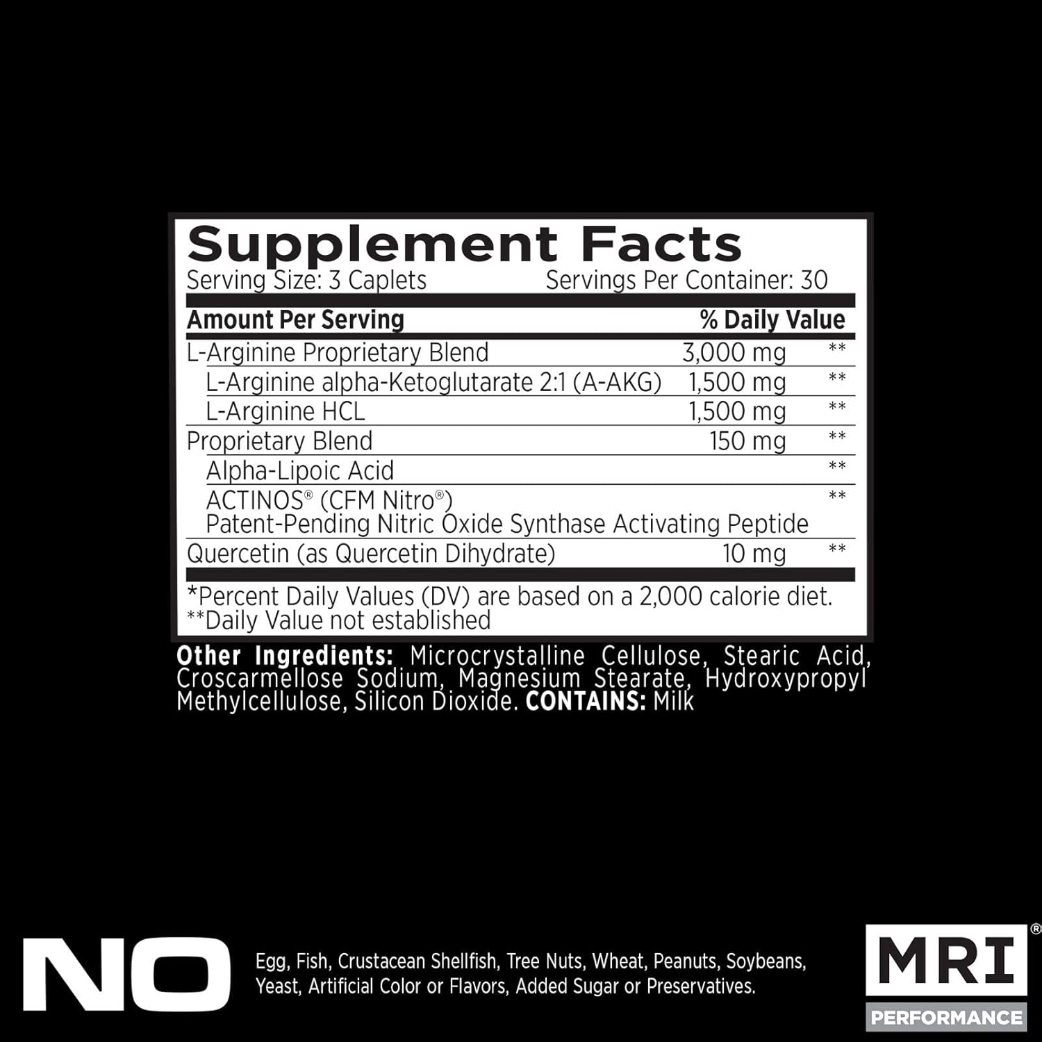 MRI Performance NO2 Nitric Oxide Booster Original Formula