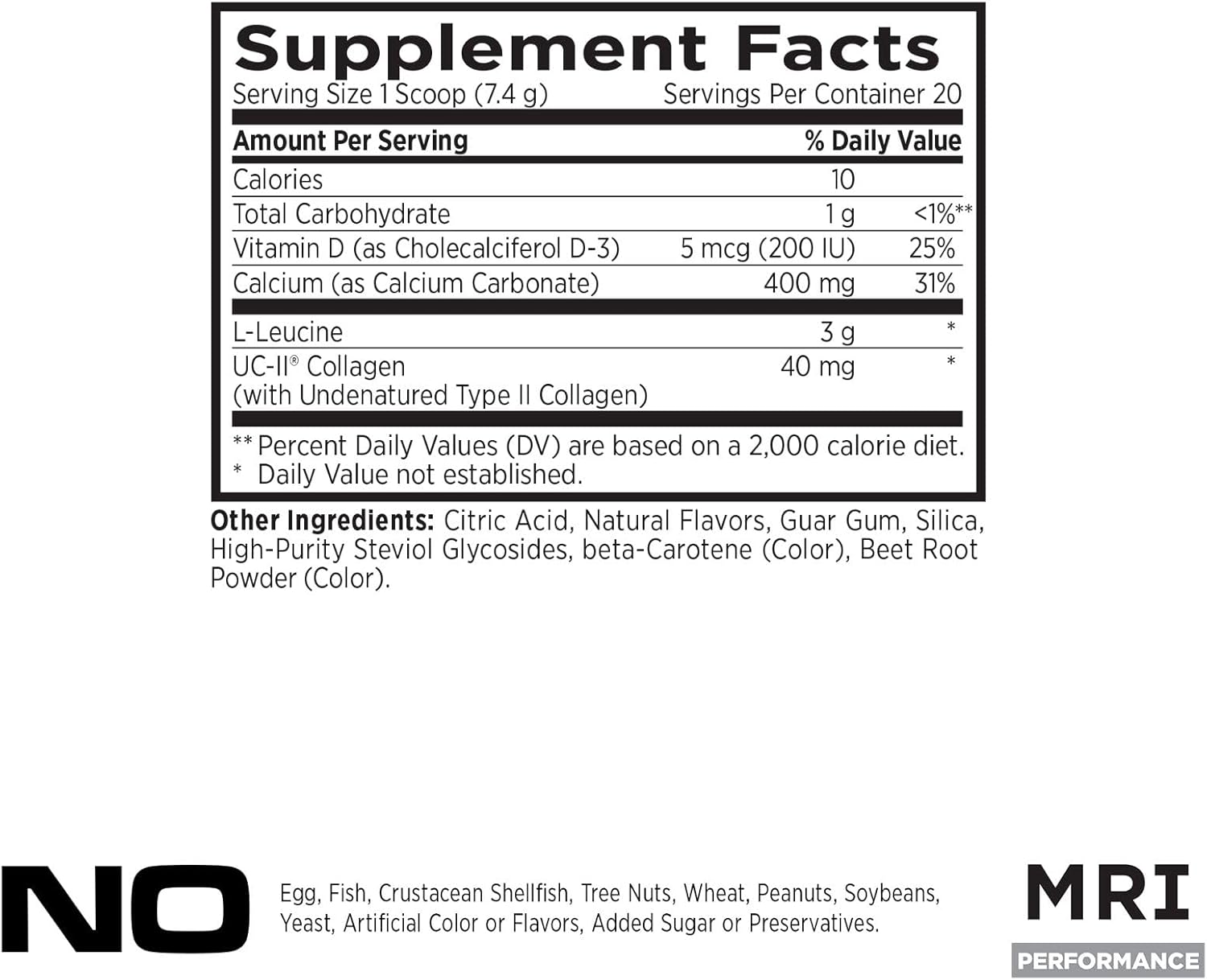MRI Performance Collagen Powder