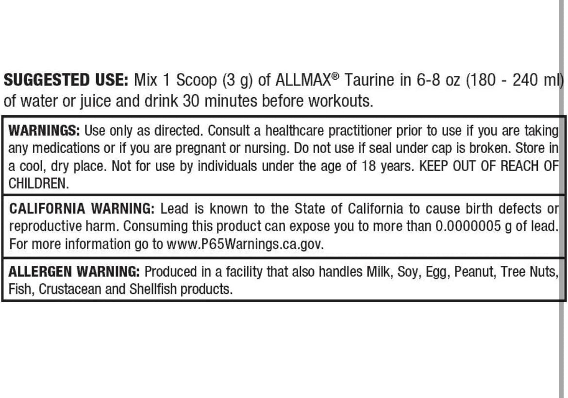 Allmax Taurine