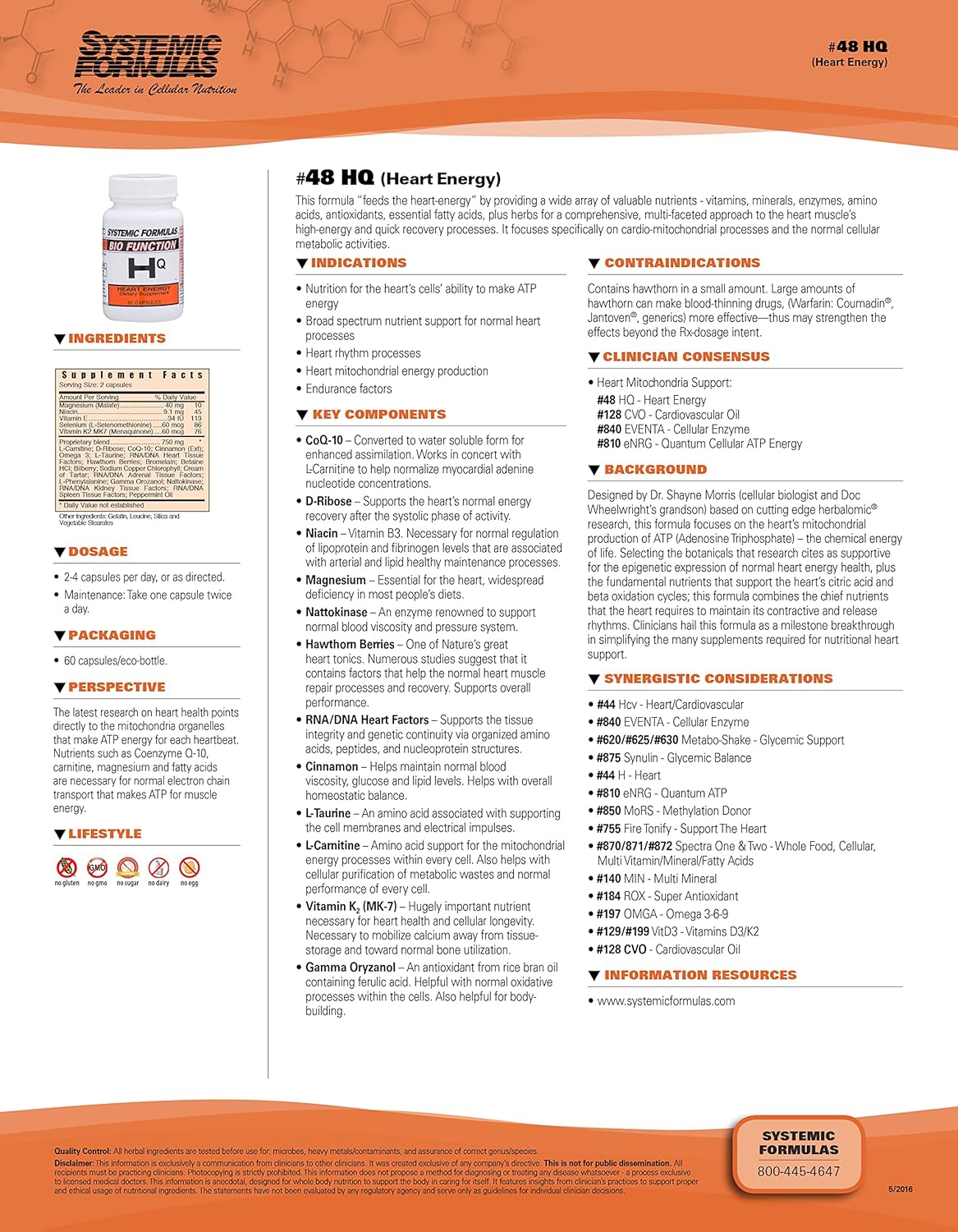 Systemic Formulas: #48 - Hq - Heart Energy