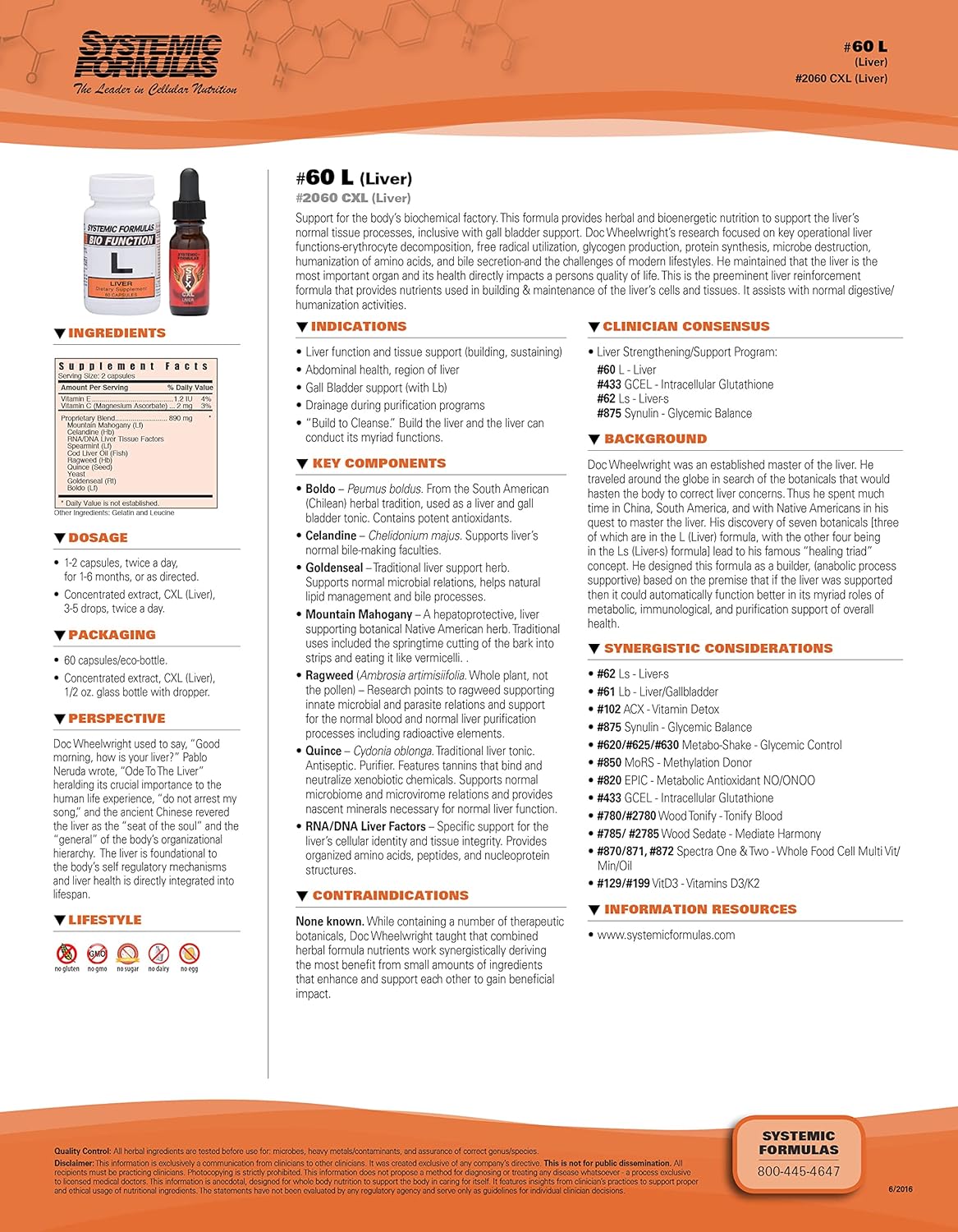 Systemic Formulas L - Liver