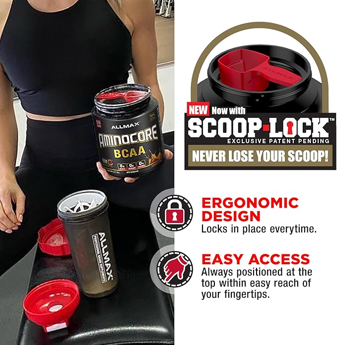 Allmax amino acids supplement, sweet tea flavor, best BCAAs for muscle recovery & endurance, bcaa powder, best amino acid supplement, eaa vs bcaa, eaas vs bcaas, best bcaa for men, best bcaa for women, creatine vs bcaa, scoop lock design