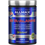 Allmax Beta Alanine, non stim preworkout, caffeine free, front image