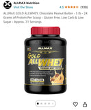 Allmax gold standard whey protein, best chocolate protein powder, cheap protein powder for women or men, low calorie protein powder, clean protein powder, iso whey protein, whey protein concentrate, whey isolate protein powder, best protein powder for weight loss, best tasting protein powder, good for high protein breakfast, protein shakes, protein drinks, amazon listing