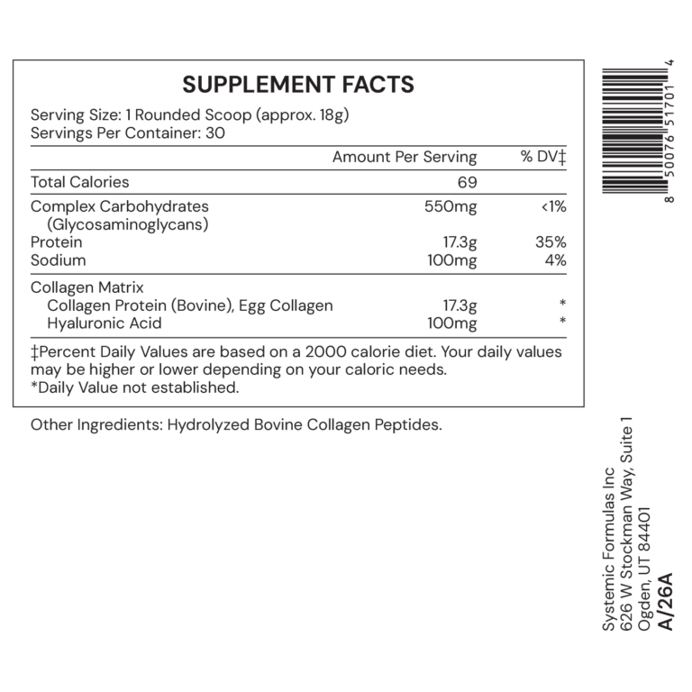 VitaBoost Systemic Formulas Collagen ECM #613