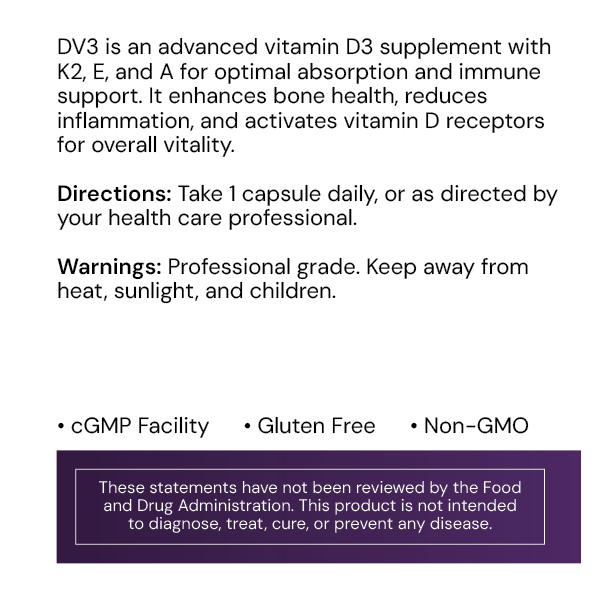 Systemic Formulas DV3 BioNutriment Vitamin D3