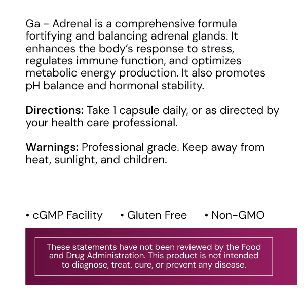Systemic Formulas: #31 - Ga - Adrenal
