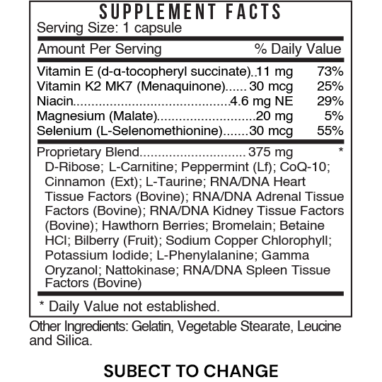 Systemic Formulas: #48 - Hq - Heart Energy