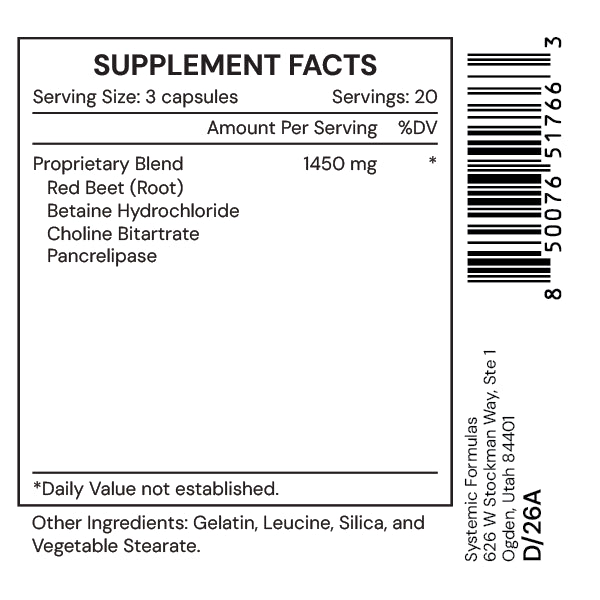 Systemic Formulas Lb – Liver/Gall Bladder