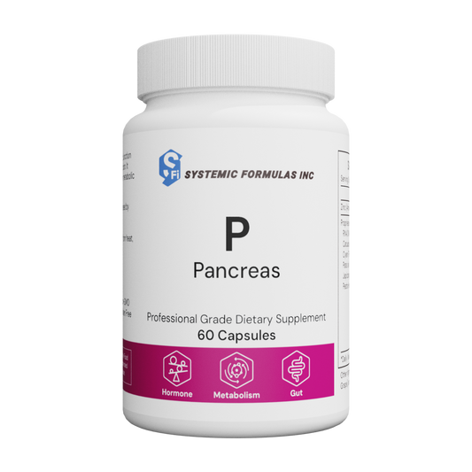 SYSTEMIC Formulas P Pancreas