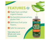 Aloe Life - Whole Leaf Aloe Vera Juice, Certified Organic, Gluten-Free