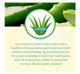 Aloe Life - Daily Greens Powder, QAI-Certified Organic Health Supplement, Antioxidants, 21 Fruits, Veggies, & Herbs Including Aloe & Nopal Cactus, Low-Calorie, Keto-Friendly, Gluten-Free (30 Servings)