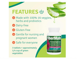Aloe Life - FiberMate Tablets, Body Detox & Stool Softener, Vegetables & Herbs, Gentle Irregularity Relief, Safe Digestive Support, No Psyllium or Bran, Gluten- & Dairy-Free (160 Tablets)