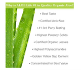 Aloe Life - Aloe Gold Tablets, Immune Support & Healthy Herbal Bitters, Supports Proper Digestion, Promotes Energy & Body Wellness, Certified Organically Grown Whole Leaf Aloe Vera Leaves