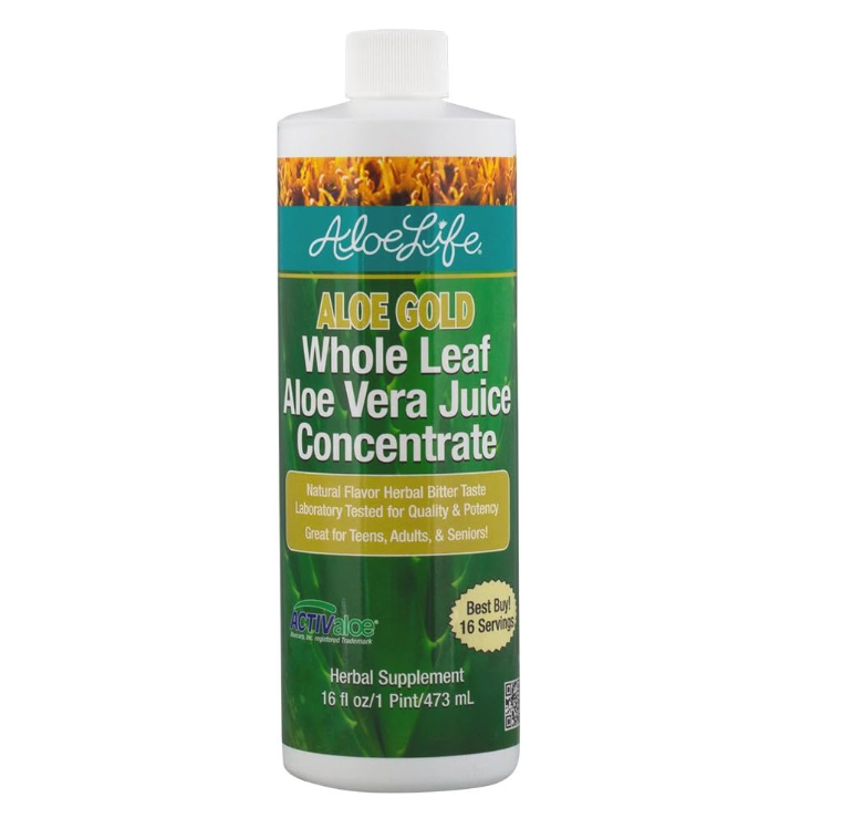 Aloe Life - Whole Leaf Aloe Vera Juice, Certified Organic, Gluten-Free