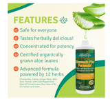 Aloe Life - Stomach Plus Formula, Fast-Acting Tonic for Children, Adults, & Seniors, Supports Healthy Digestion & Helps to Soothe Gas, Bloating, & Nausea, Aloe Vera Concentrate, Gluten-Free