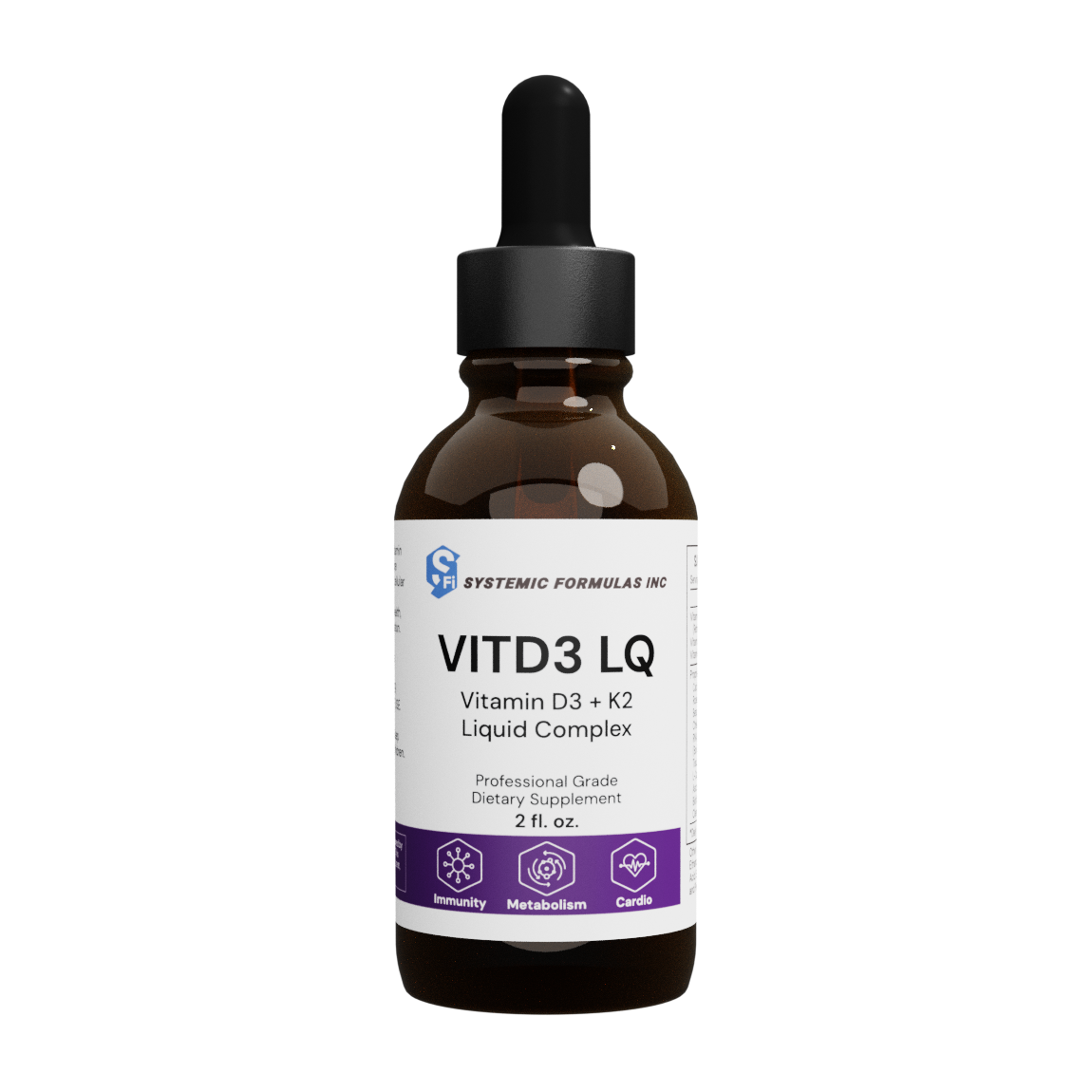 Systemic Formulas DV3 Liquid BioNutriment Vitamin D3 Plus Immune Support