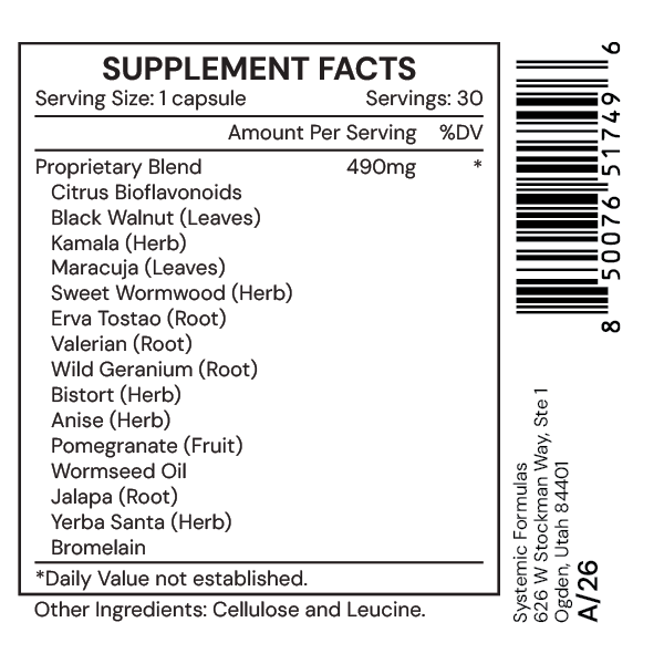 Systemic Formulas Bio Challenge VRM3 30 Capsules