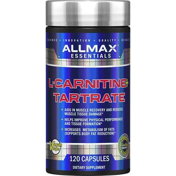ALLMAX Essentials L-CARNITINE Tartrate - 120 Capsules