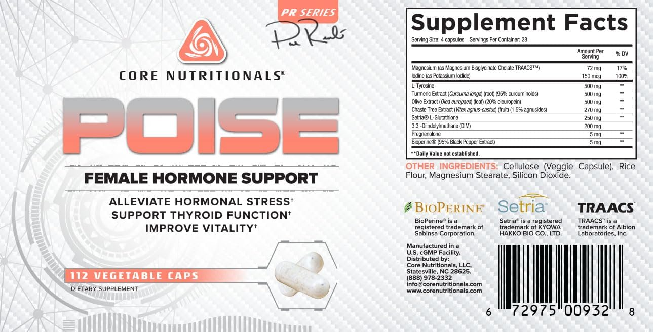 Core Nutritionals Poise - Steel Suppliers